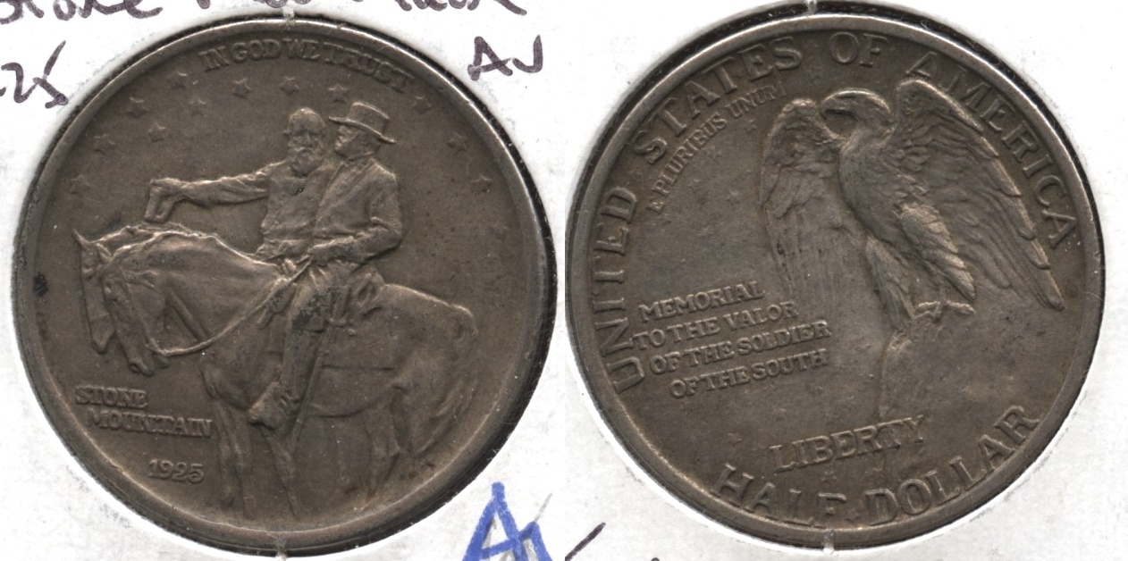 1925 Stone Mountain Commemorative Half Dollar AU-50 #c