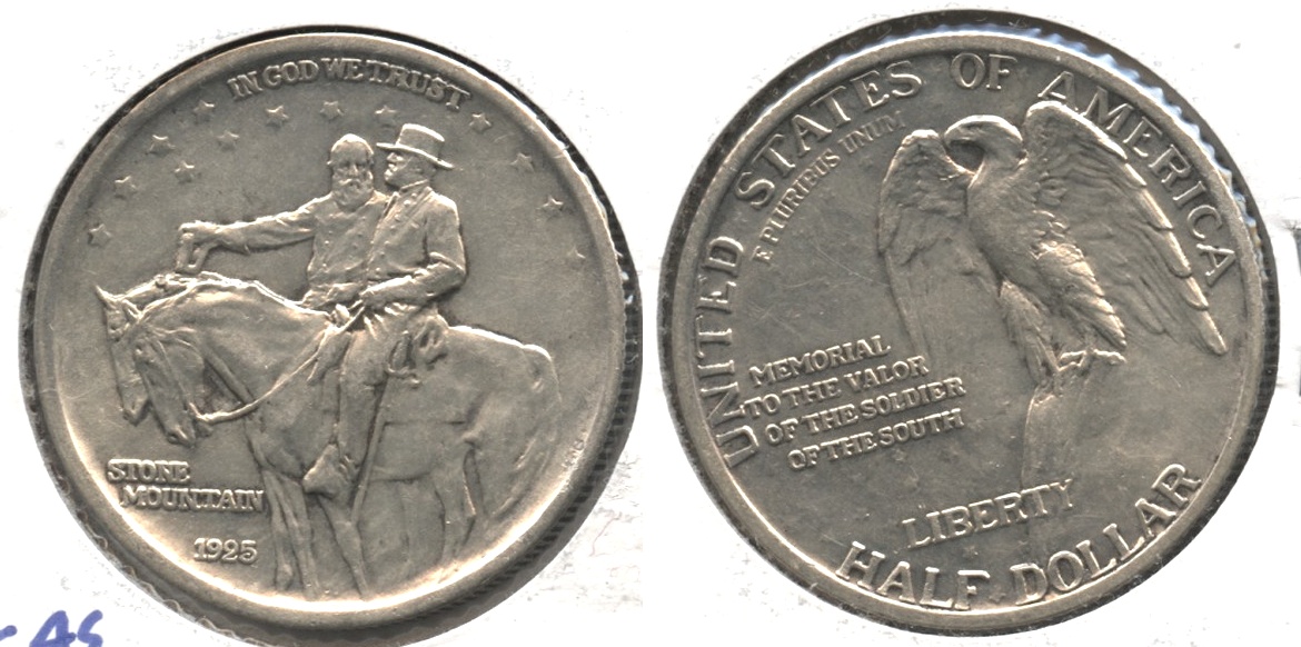 1925 Stone Mountain Commemorative Half Dollar AU-50 #d