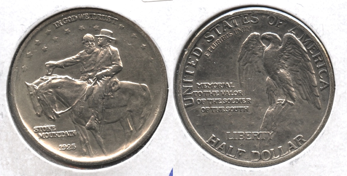 1925 Stone Mountain Commemorative Half Dollar AU-50 #e