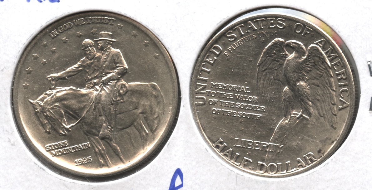 1925 Stone Mountain Commemorative Half Dollar AU-50 #f