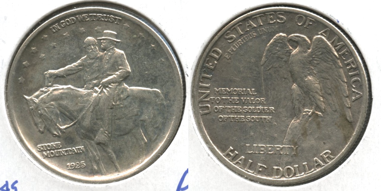 1925 Stone Mountain Commemorative Half Dollar AU-50 #j