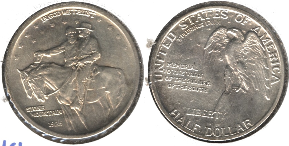 1925 Stone Mountain Commemorative Half Dollar AU-55 #a
