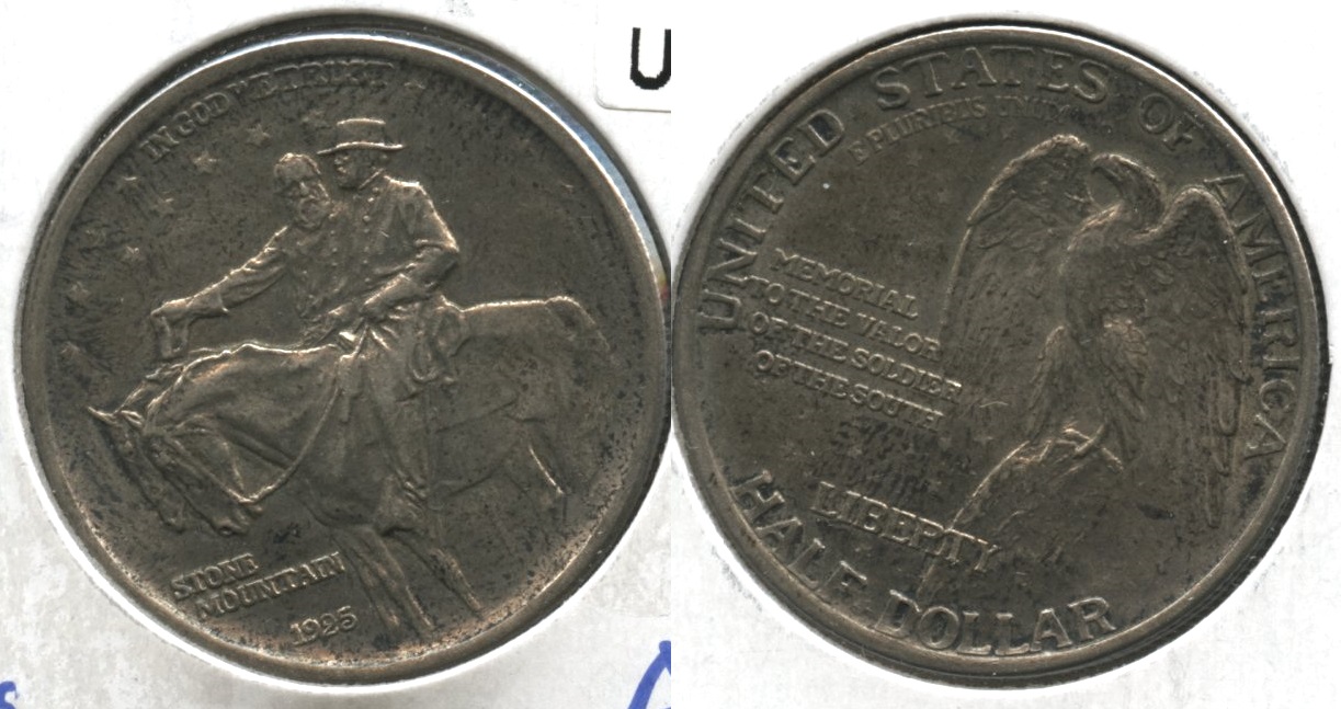 1925 Stone Mountain Commemorative Half Dollar AU-55 #b