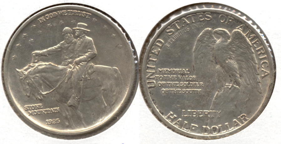 1925 Stone Mountain Commemorative Half Dollar AU-58