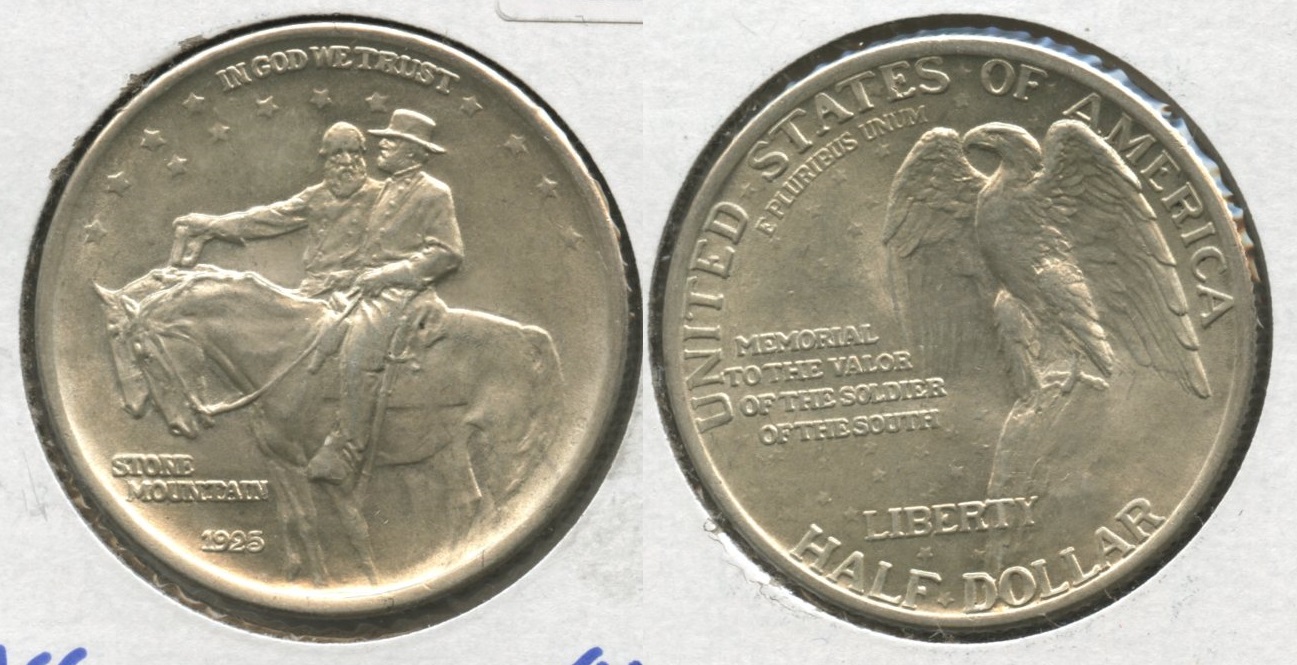1925 Stone Mountain Commemorative Half Dollar AU-58 #c