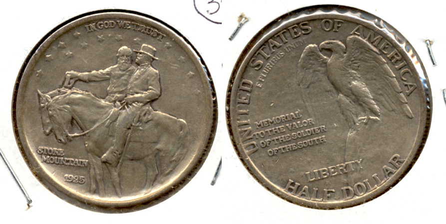 1925 Stone Mountain Commemorative Half Dollar EF-40 a