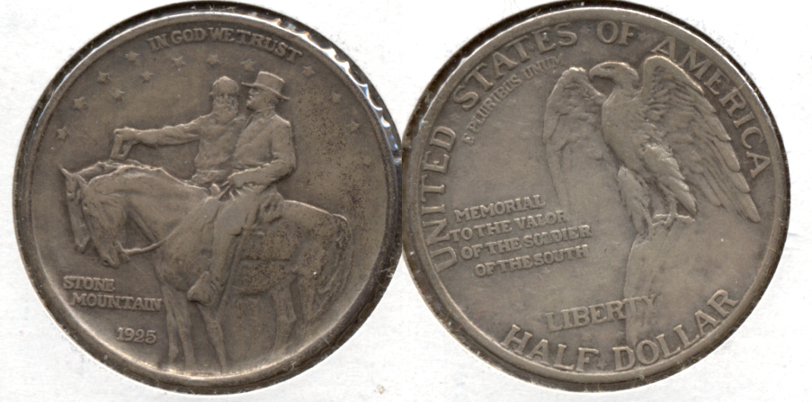1925 Stone Mountain Commemorative Half Dollar EF-40 b