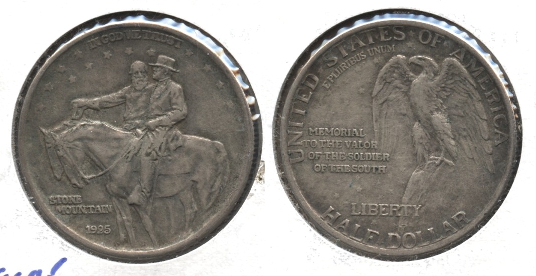 1925 Stone Mountain Commemorative Half Dollar EF-40 #d