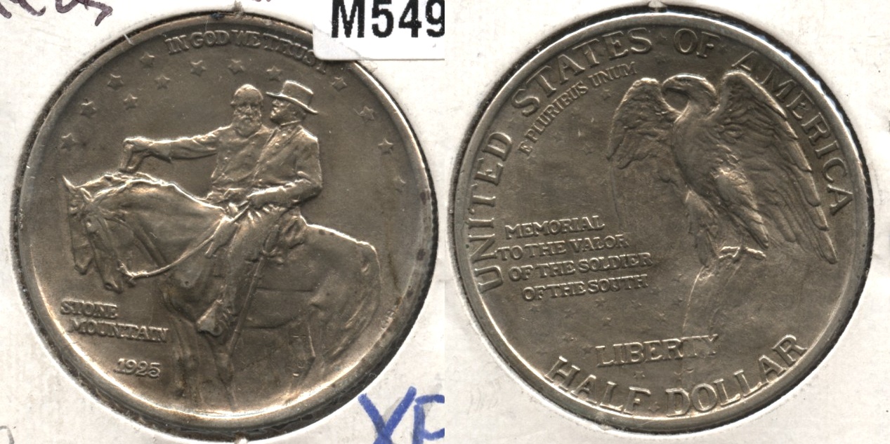 1925 Stone Mountain Commemorative Half Dollar EF-40 #e