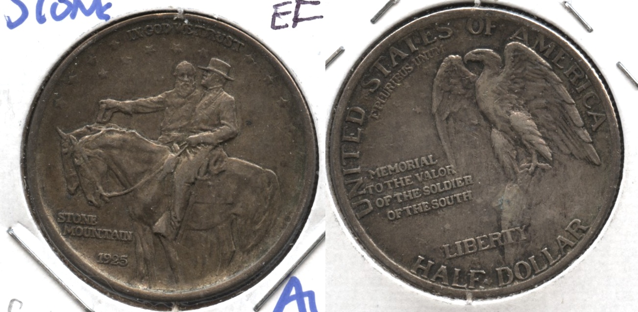 1925 Stone Mountain Commemorative Half Dollar EF-40 #f