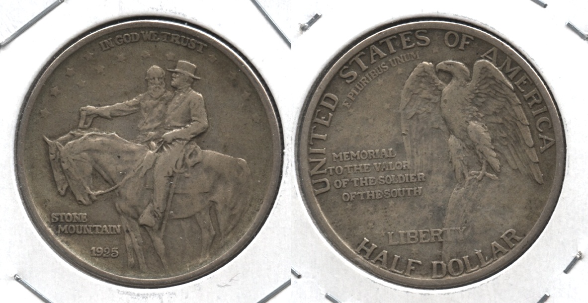 1925 Stone Mountain Commemorative Half Dollar EF-40 #h