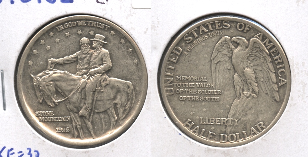 1925 Stone Mountain Commemorative Half Dollar EF-40 #l