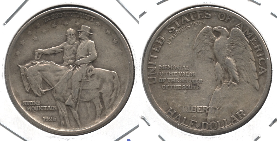 1925 Stone Mountain Commemorative Half Dollar VF-20 #b