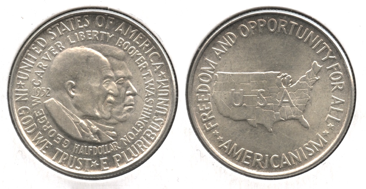 1952 Washington Carver Commemorative Half Dollar MS-60 #b