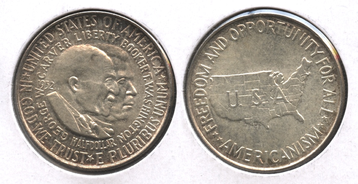 1952 Washington Carver Commemorative Half Dollar MS-60 #f