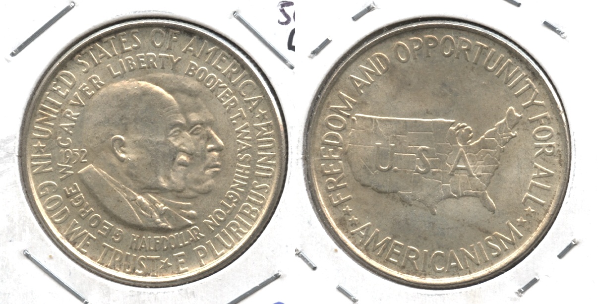 1952 Washington Carver Commemorative Half Dollar MS-60 #i