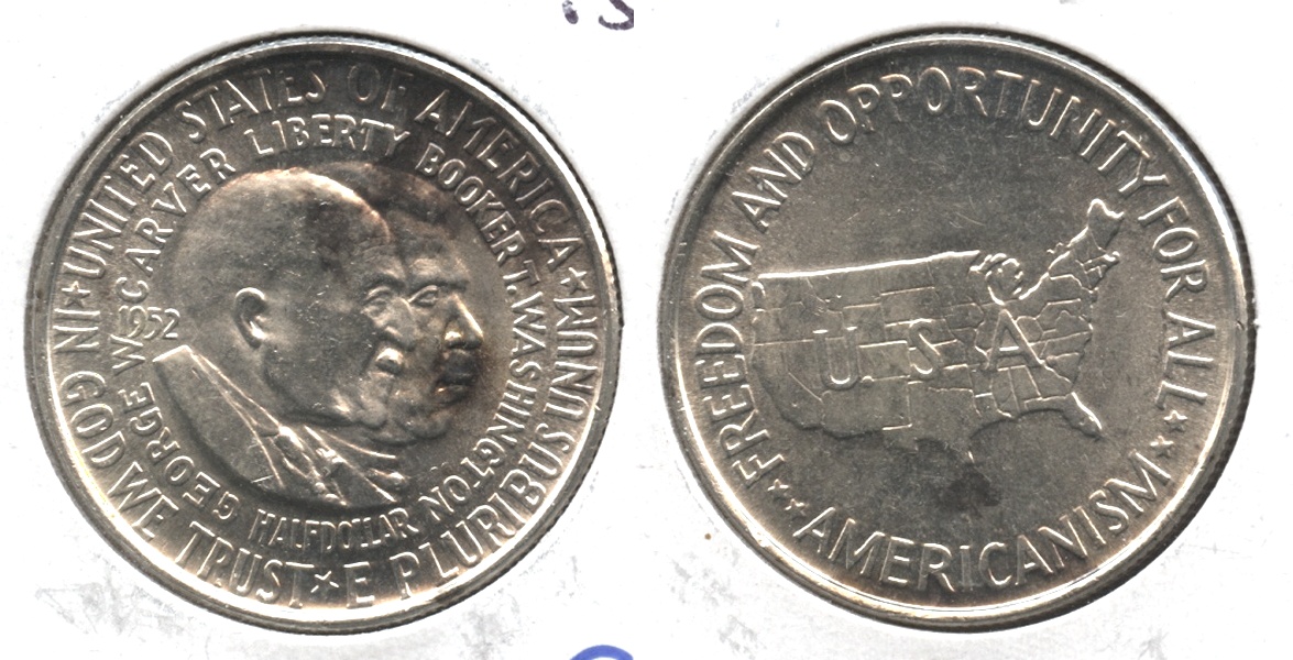 1952 Washington Carver Commemorative Half Dollar MS-60 #l