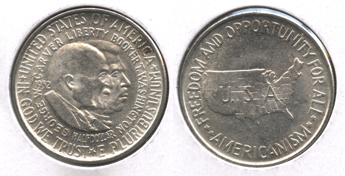 1952 Washington Carver Commemorative Half Dollar MS-63