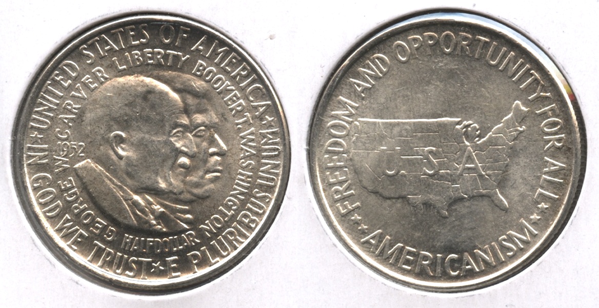 1952 Washington Carver Commemorative Half Dollar MS-63 #b