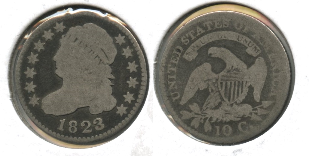 1823 Capped Bust Dime AG-3
