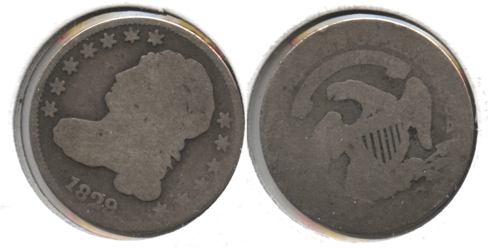 1829 Capped Bust Dime Fair-2 #b