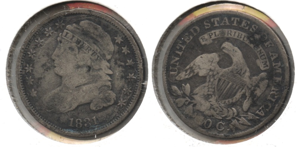 1831 Capped Bust Dime Good-4 Bit Dark