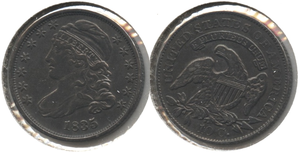 1835 Capped Bust Dime EF-40