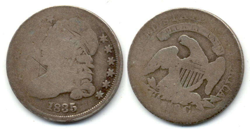 1835 Capped Bust Dime Fair-2 a