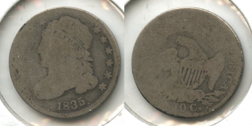 1835 Capped Bust Dime Fair-2 #d