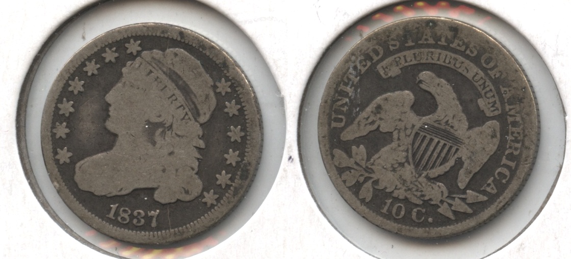 1837 Capped Bust Dime Good-4
