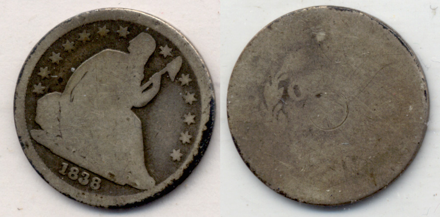 1838 Seated Liberty Dime Fair-2