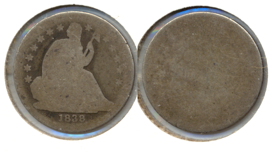 1838 Seated Liberty Dime Fair-2 a