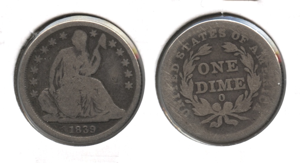 1839-O Seated Liberty Dime AG-3 #a