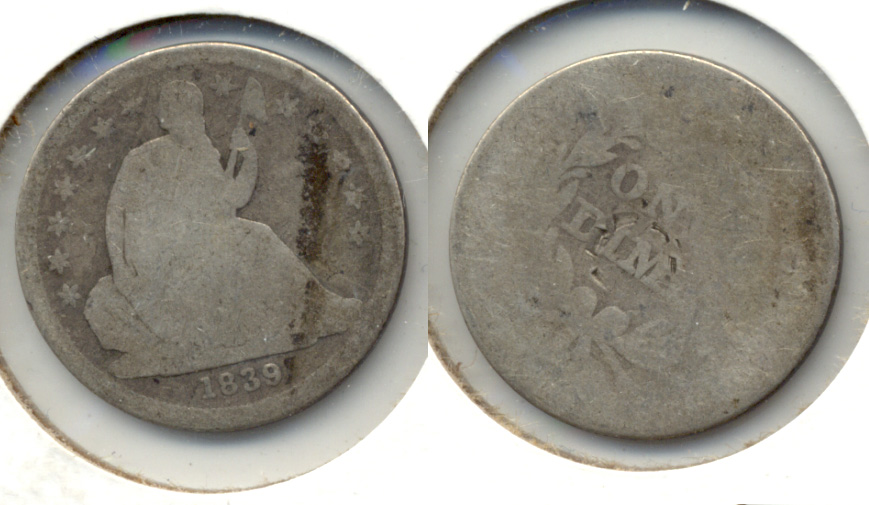 1839 Seated Liberty Dime Fair-2