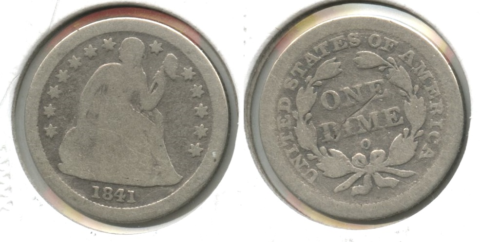 1841-O Seated Liberty Dime AG-3 #d