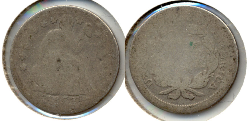 1853 Arrows Seated Liberty Dime Fair-2