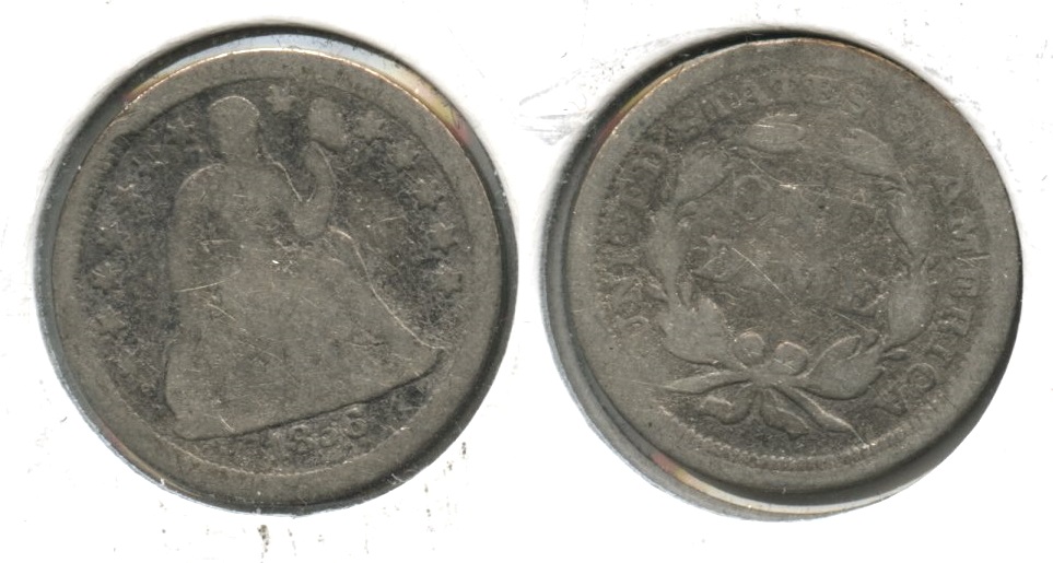 1856 Seated Liberty Dime AG-3 #h