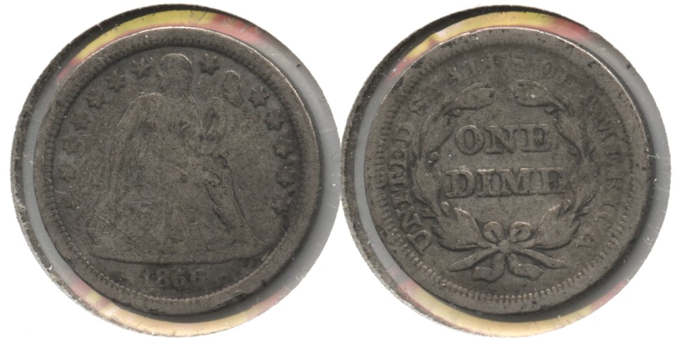 1856 Seated Liberty Dime Good-4 e