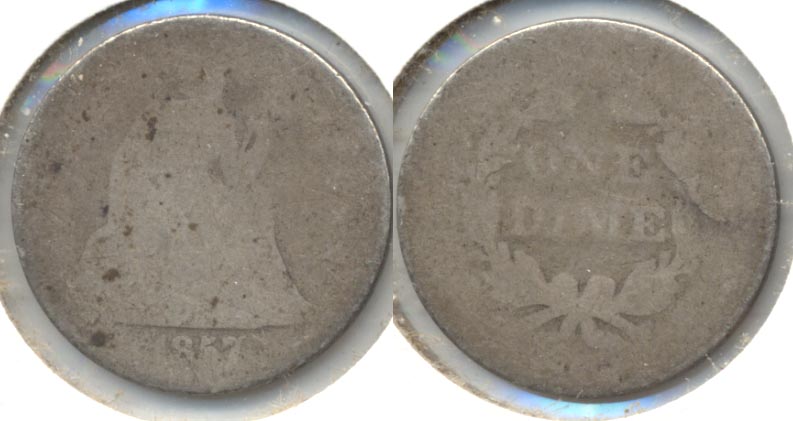 1857 Seated Liberty Dime Fair-2