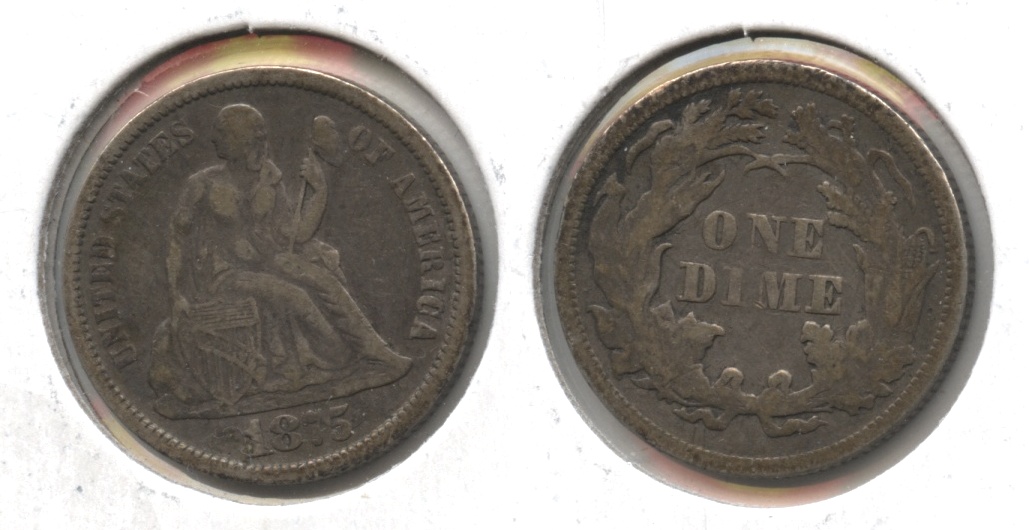 1875 Seated Liberty Dime VF-20 #b