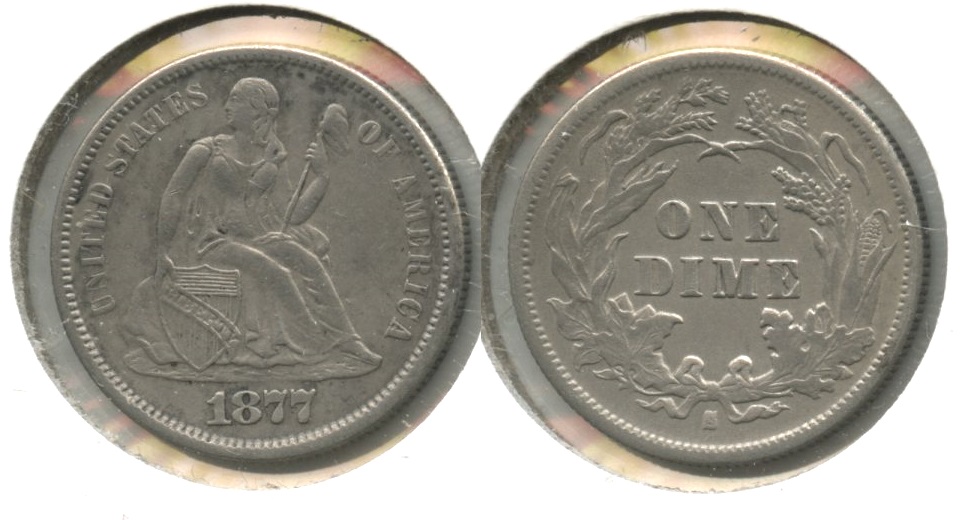 1877-S Seated Liberty Dime EF-40