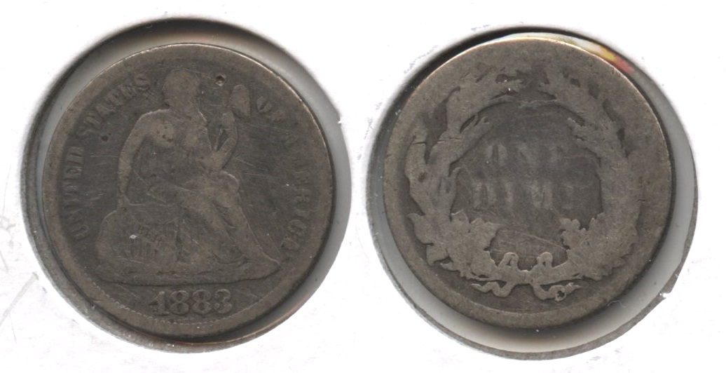1883 Seated Liberty Dime AG-3 #b