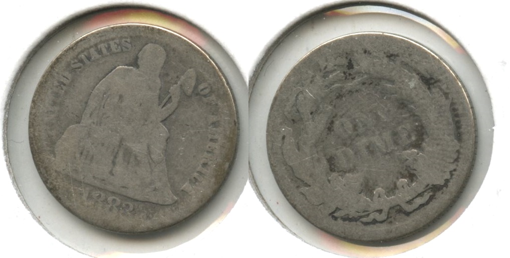 1883 Seated Liberty Dime AG-3 #c