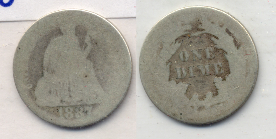 1887 Seated Liberty Dime Fair-2 c