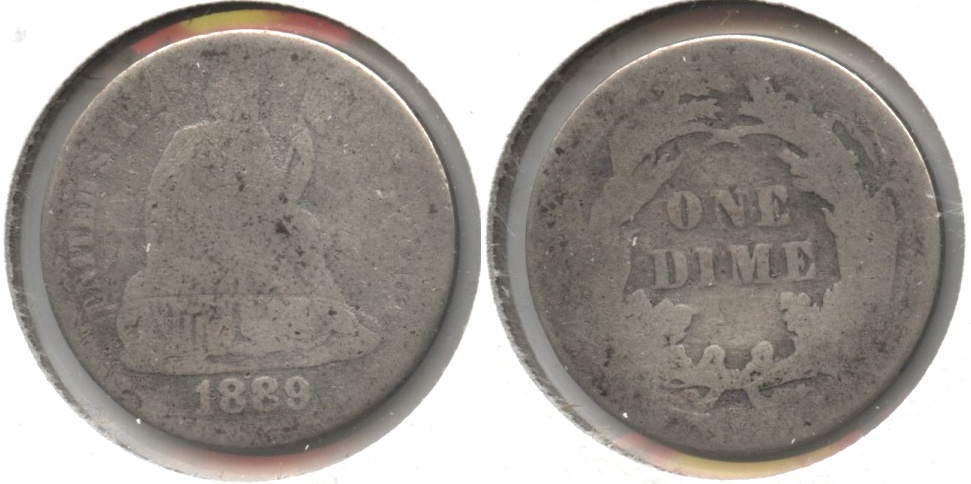 1889 Seated Liberty Dime AG-3 #d