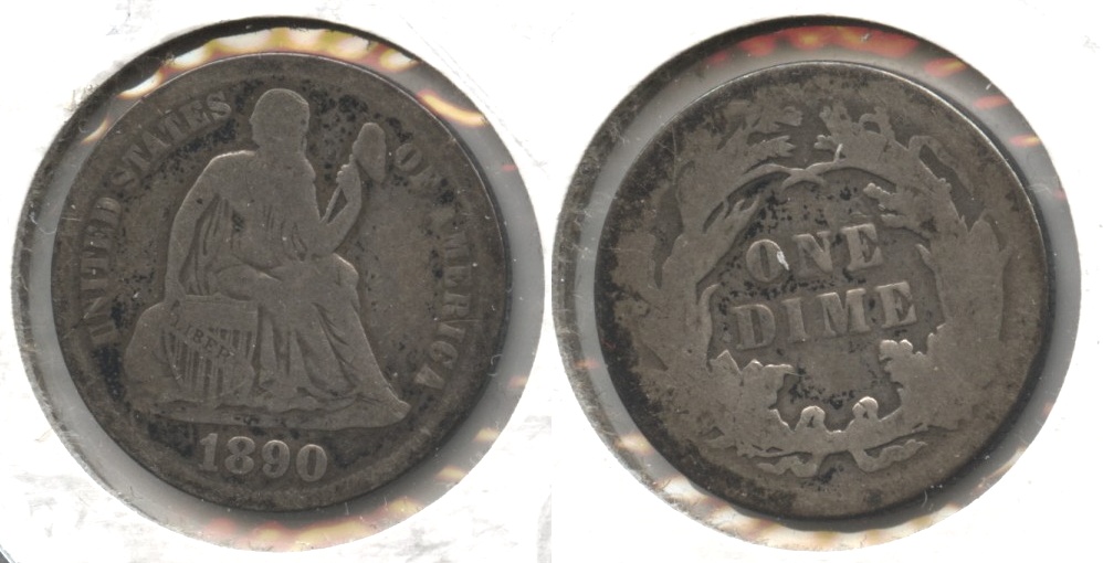 1890 Seated Liberty Dime AG-3 #d