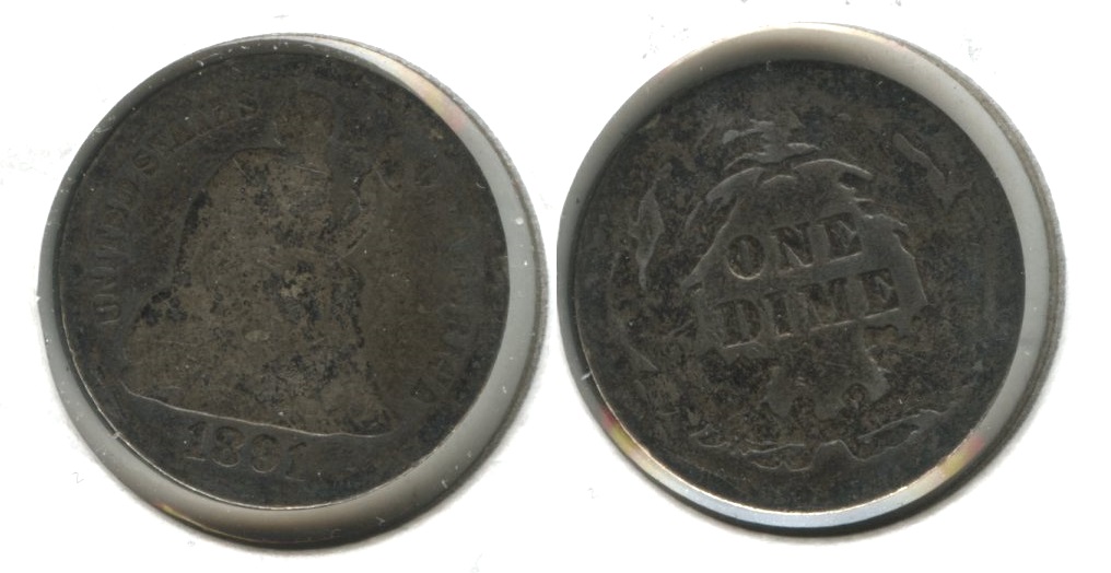 1891 Seated Liberty Dime AG-3 #s