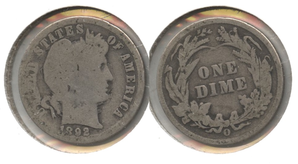 1892-O Barber Dime AG-3 #c