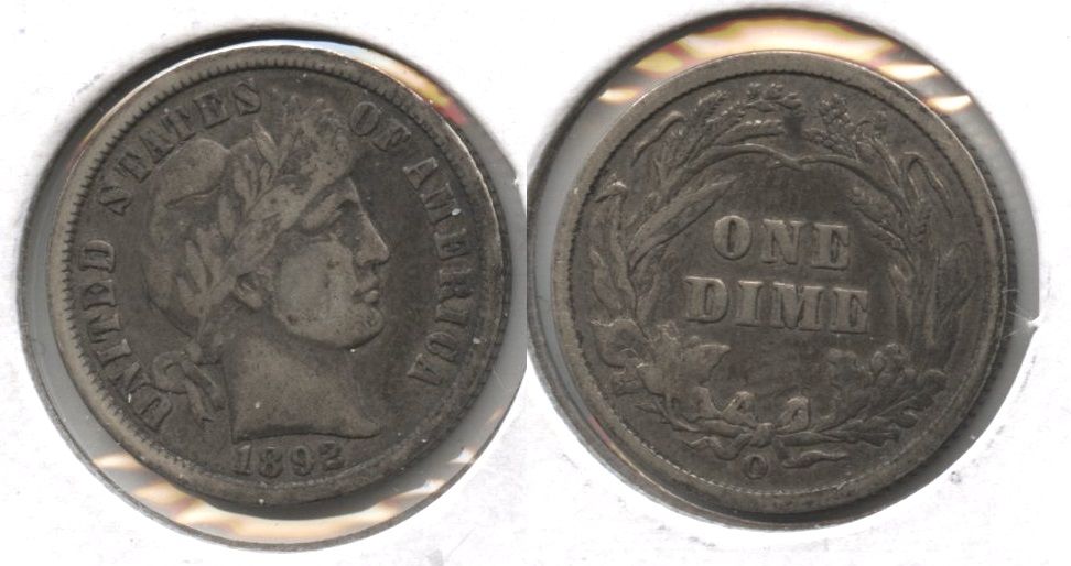 1892-O Barber Dime Fine-12