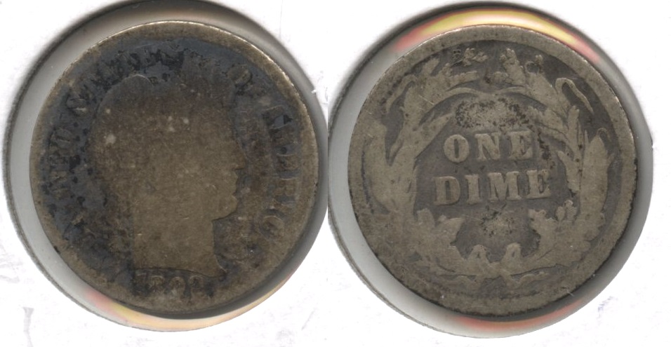 1892 Barber Dime AG-3 #g